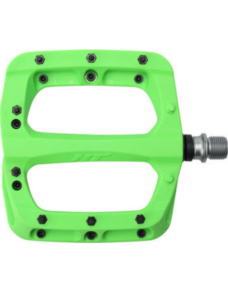 HT PA03A Nano-P Pedals - Platform, Composite, 9/16", Green