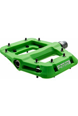 Race Face, Chester, Platform Pedals, Body: Nylon, Spindle: Cr-Mo, 9/16'', Green, Pair