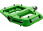 Race Face, Chester, Platform Pedals, Body: Nylon, Spindle: Cr-Mo, 9/16'', Green, Pair