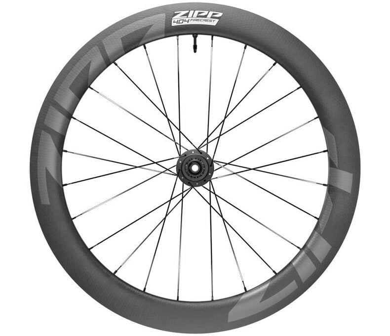 Zipp 404 Firecrest Carbon Tubeless Disc Brake Center Locking 700c Front 24Spokes 12x100mm Standard Graphic B1