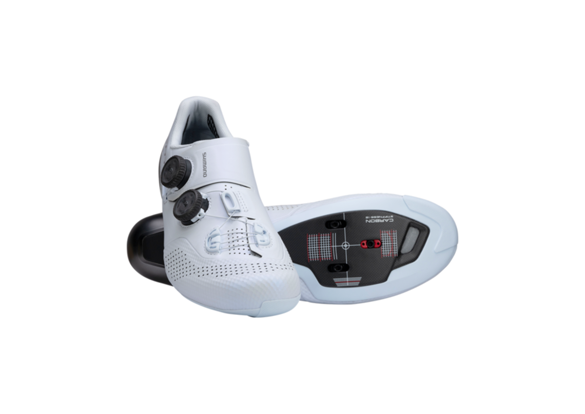 専用品中古 SHIMANO S-PHYRE SH-RC902 41.5 ホワイト Shimano SH-RC902 S-PHYRE Shoes - Piermont Bicycle Connection