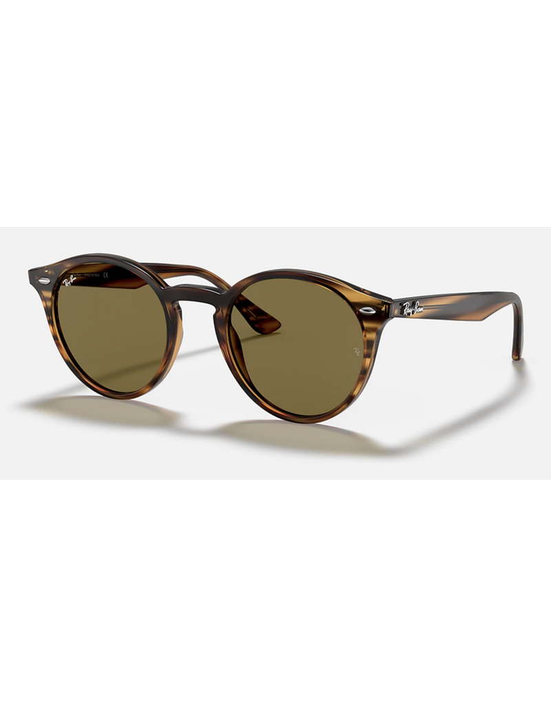 Ray-Ban RB2180 - Striped Red Havana/Brown Classic B-15 Lenses