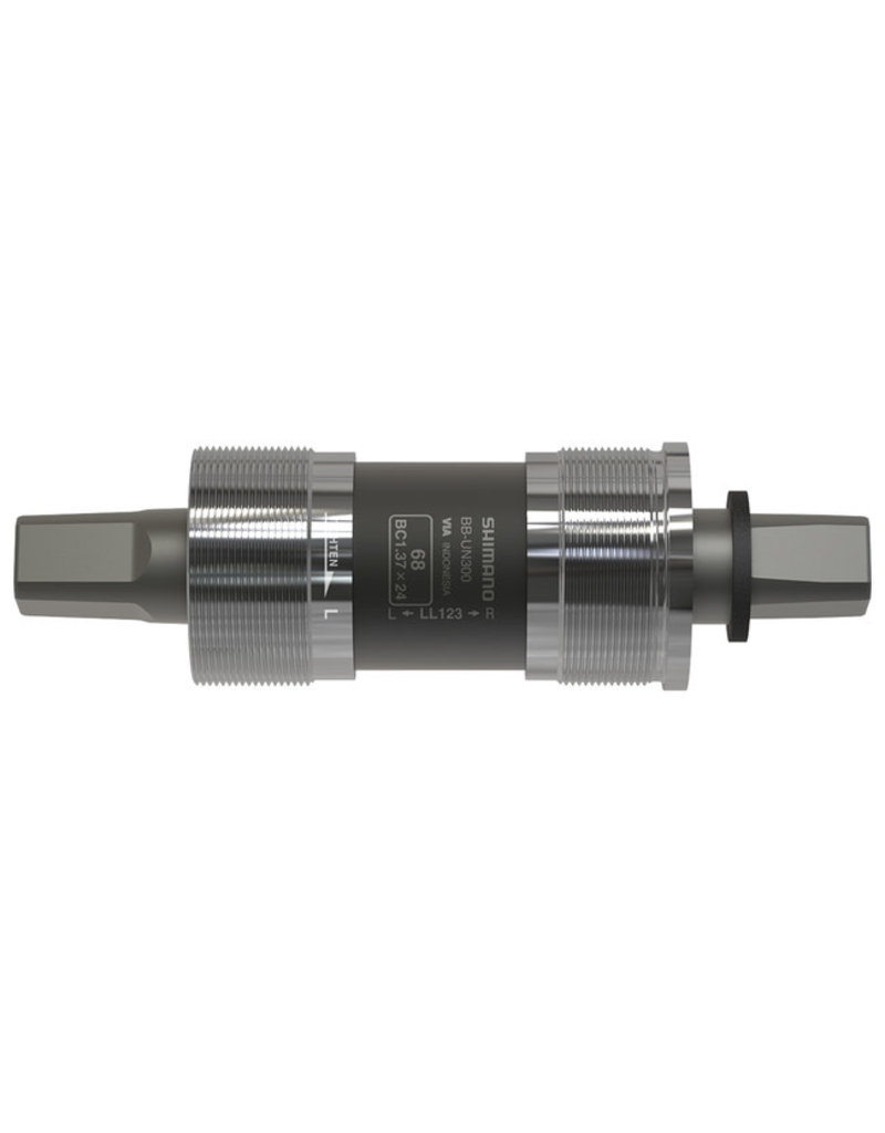 SHIMANO AMERICAN CORP. Shimano Bottom Bracket BB-UN300, Square Taper Spindle, Shell: BSA 68mm, Spindle: 127.5mm (D-EL), w/Fixing Bolt