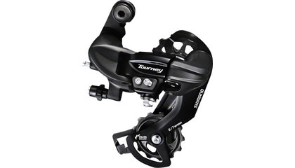 Shimano Tourney RD-TY300-SGS Rear Derailleur - 6,7 Speed, Long Cage, Black, Shimano Rear Direct Mount