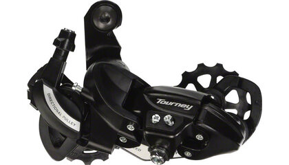 Shimano Tourney RD-TY500-SGS Rear Derailleur - 6,7 Speed, Long Cage, Black, Shimano Rear Direct Mount