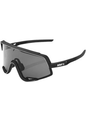 100% 100% Glendale Sunglasses - Soft Tact Black - Smoke Lens