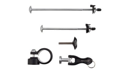 Pinhead 4-Pack Lockset: Wheel Skewer Set, Seat, Fork Top Cap