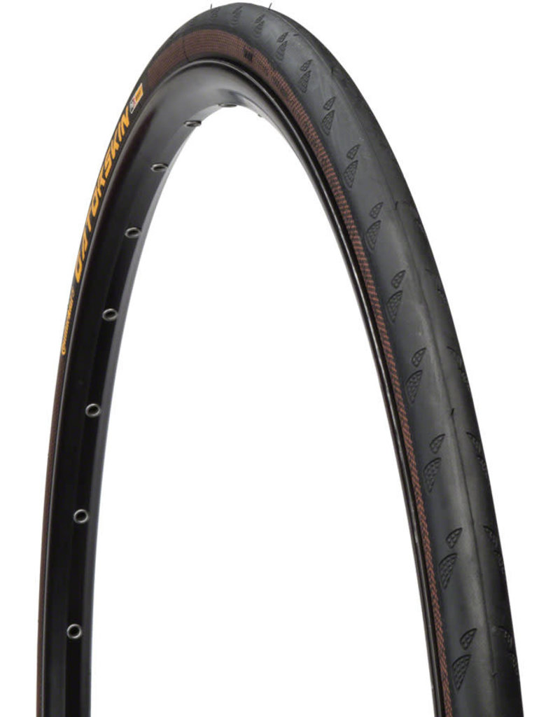 Continental Gatorskin Tire - 700 x 25, Clincher, Wire, Black, PolyX Breaker