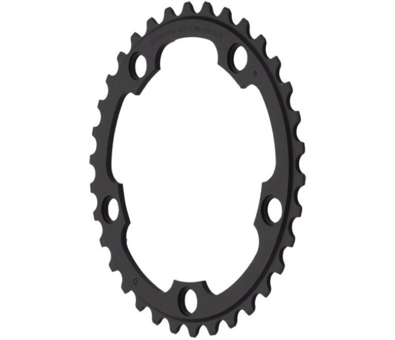 Shimano 105 5750-L 110MMx34t 10-Speed Chainring, Black