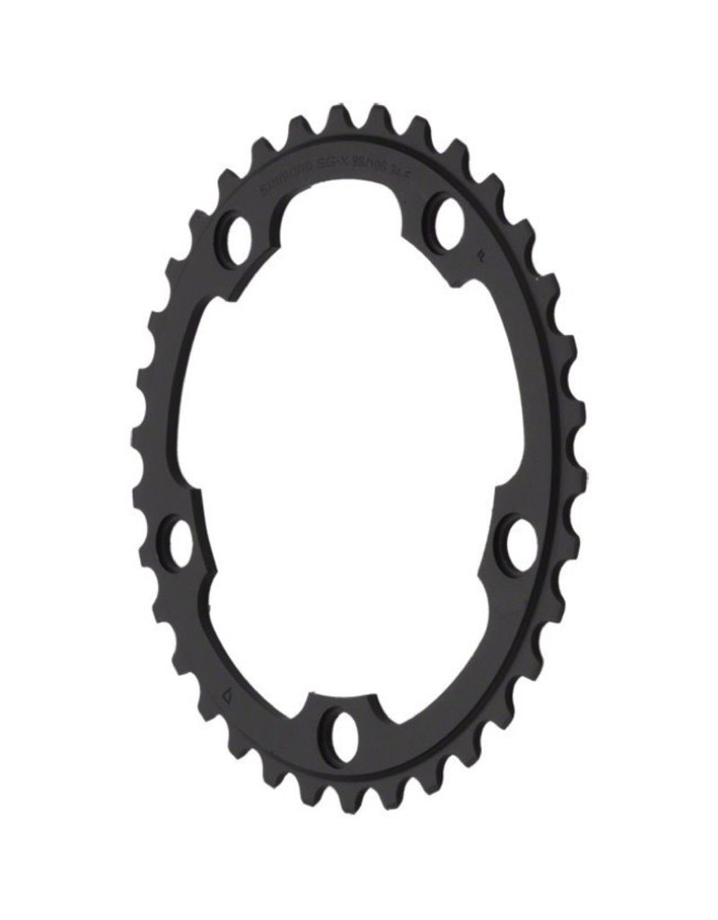 SHIMANO AMERICAN CORP. Shimano 105 5750-L 110MMx34t 10-Speed Chainring, Black
