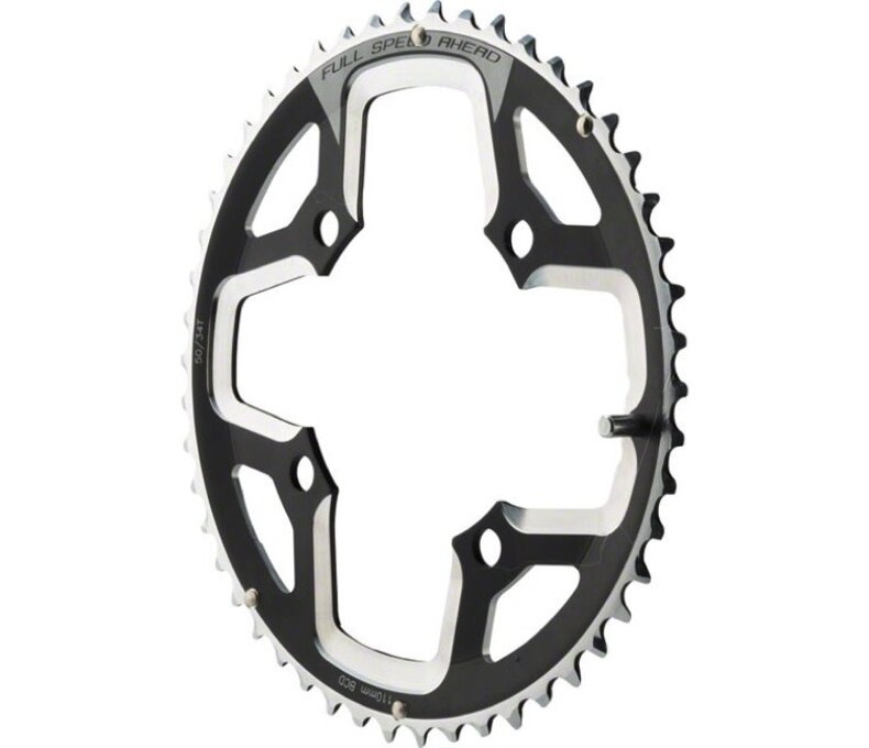 FSA Gossamer Asym Double Chainrings - 50Tx110mm BCD 4-Bolt Asymmetrical