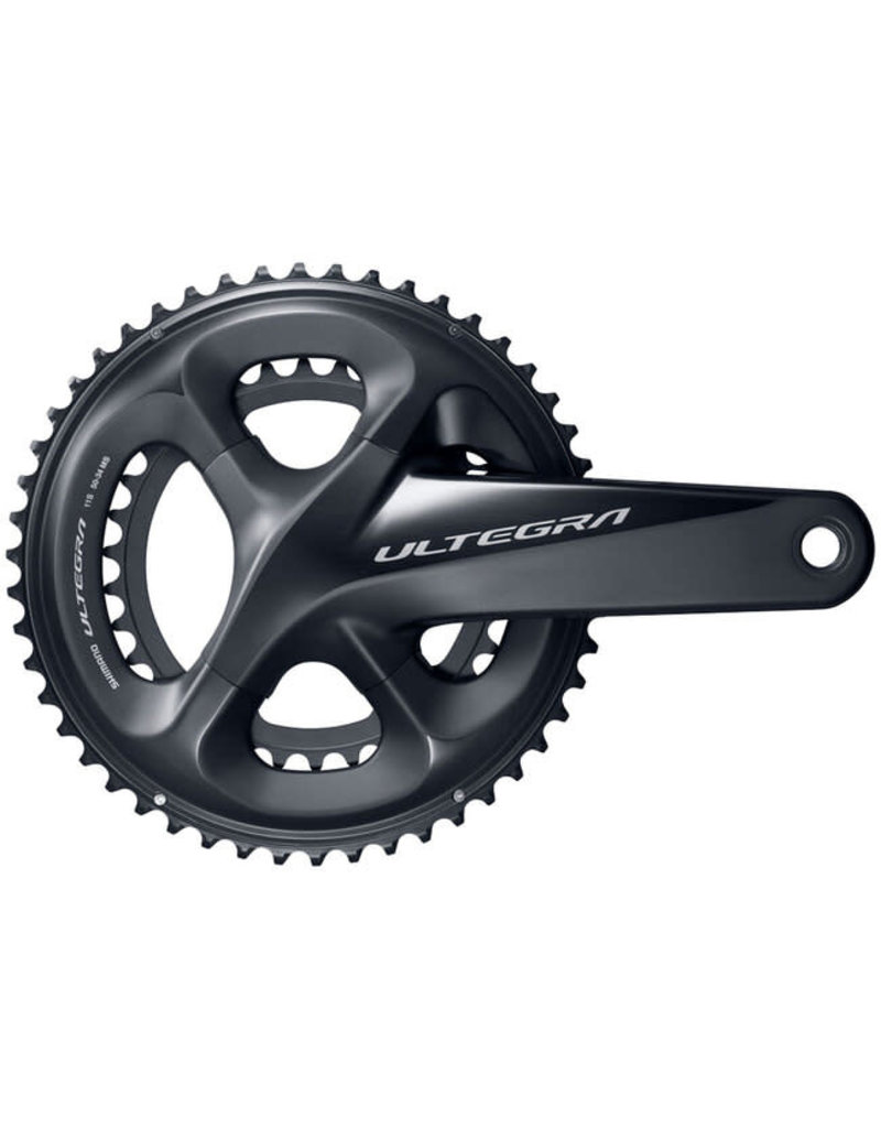 SHIMANO AMERICAN CORP. Shimano FC-R8000 Ultegra Double Crankset - 11 Speed, 165mm, 52/36t, Hollowtech II Spindle Interface, Black