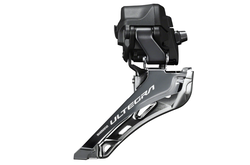 Shimano Ultegra FD-R8150 Di2 Front Derailleur - 2x12-Speed Braze-on Down Swing For 50-54t Max Black/Silver