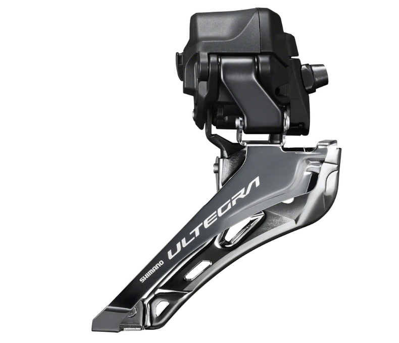 Shimano Ultegra FD-R8150 Di2 Front Derailleur - 2x12-Speed Braze-on Down Swing For 50-54t Max Black/Silver