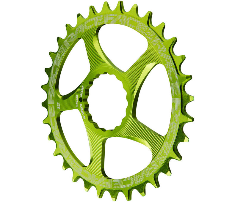 Race Face Narrow Wide Chainring: Direct Mount Clinch - 32T, 9-12sp, Green
