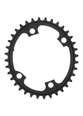 absoluteBLACK AbsoluteBlack Premium Oval Chainrings - 4 x 110mm, Asym, BCD, Inner, 36T, Black