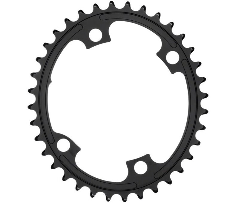 AbsoluteBlack Premium Oval Chainrings - 4 x 110mm, Asym, BCD, Inner, 36T, Black