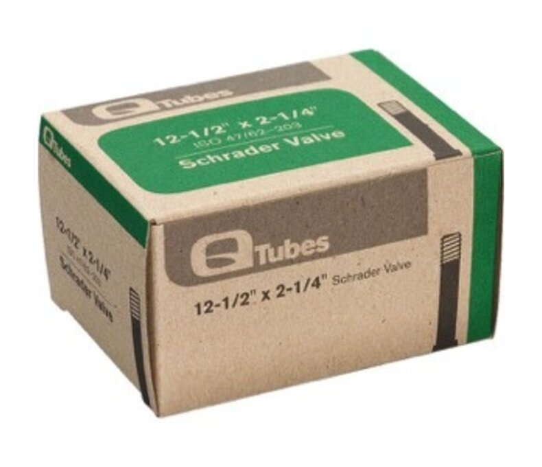 Teravail/Q Tubes Standard Schrader Tubes - 12 1/2"x 2-1/4"  *Low Lead Valve*