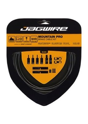 Jagwire MTN Pro Brake Cable/Housing Set - Slick Polished Inner Cables, Black