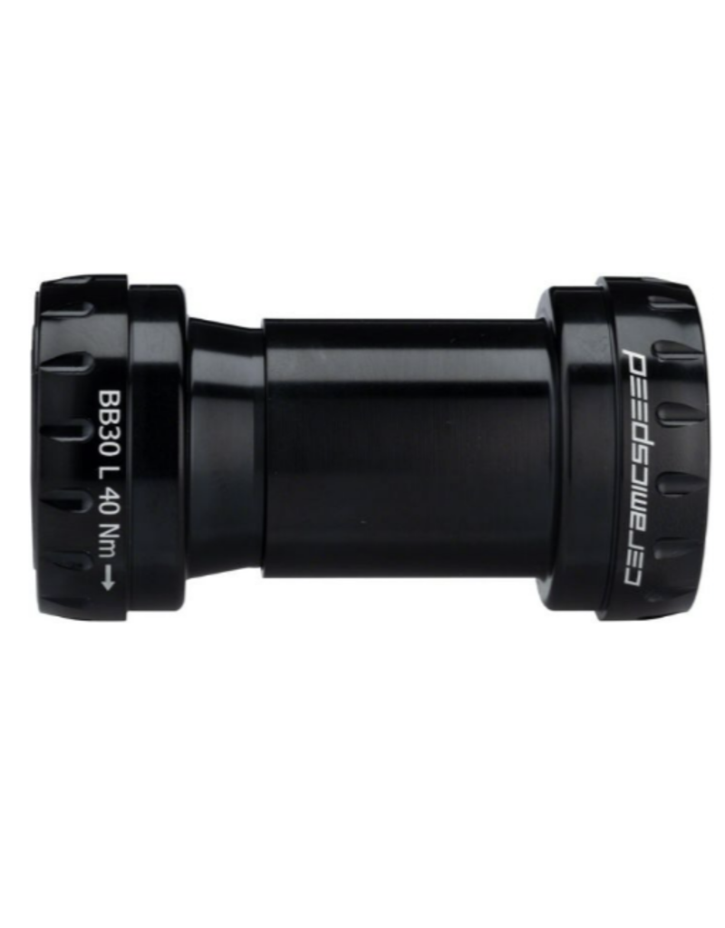 CeramicSpeed BB30 Road Bottom Bracket: Coated 24mm Spindle, Black