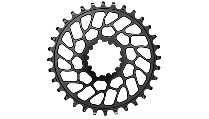 absoluteBLACK Round Narrow-Wide Direct Mount Chainring - 30t, SRAM 3-Bolt Direct Mount, 0mm Offset, Black