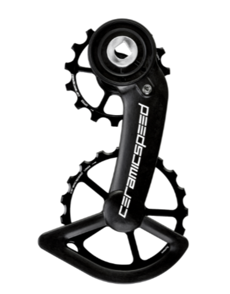 CeramicSpeed OSPW SRAM Red/Force AXS - Alloy Pulley, Carbon Cage, 15+19 607 Stainless Steel, Black