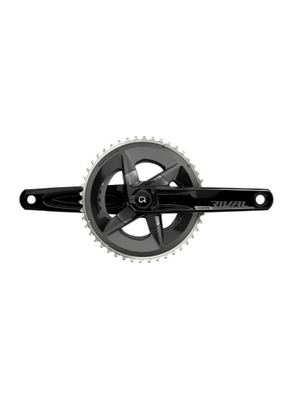 SRAM Rival AXS Crankset with Quarq Power Meter - 170mm, 12-Speed, 46/33t Yaw, 107 BCD, DUB Spindle Interface, Black