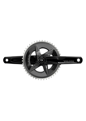 SRAM SRAM Rival AXS Crankset with Quarq Power Meter - 172.5mm, 12-Speed, 46/33t Yaw, 107 BCD, DUB Spindle Interface, Black, D1