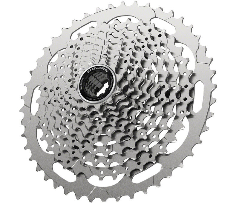 Shimano Deore CS-M4100-10 Cassette - 10-Speed, 11-46t, Silver