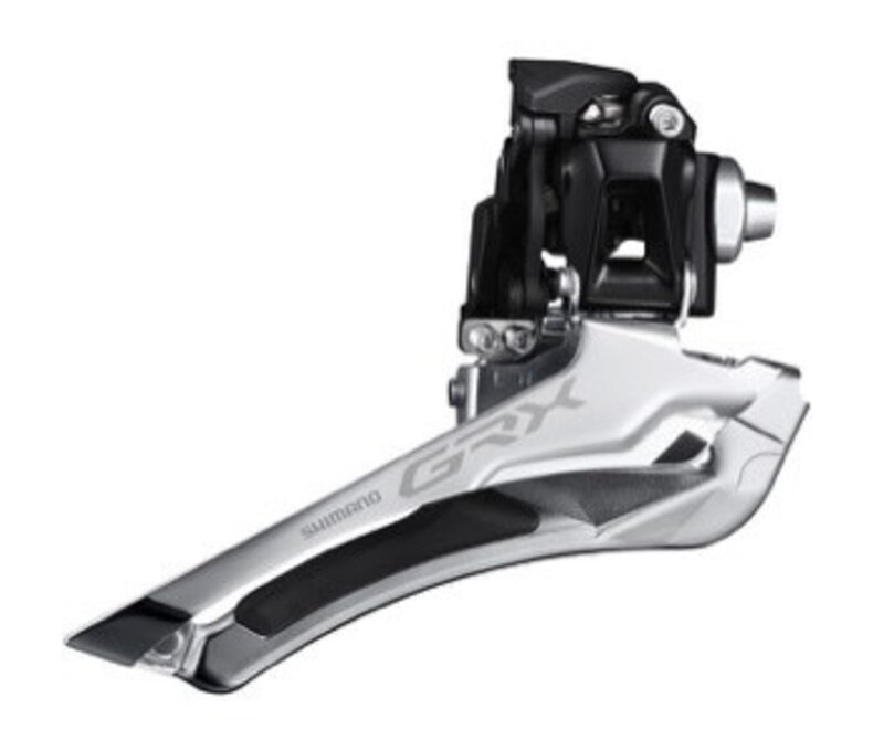 Shimano FD-RX400 GRX Double Front Derailleur - 10 Speed, Braze-On, Black