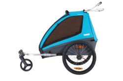 Coaster XT 2-seat bike trailer black