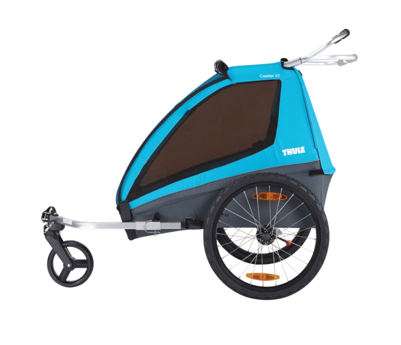 Coaster XT 2-seat bike trailer black