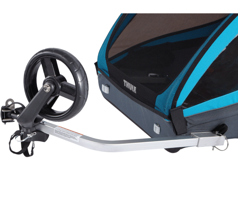 Coaster XT 2-seat bike trailer black