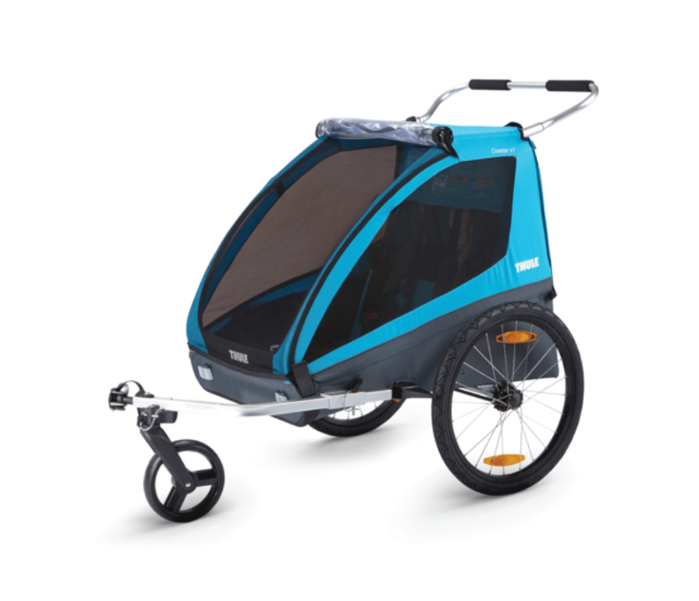 Coaster XT 2-seat bike trailer black