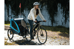 Coaster XT 2-seat bike trailer black