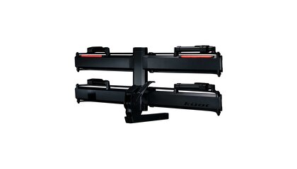 Kuat Piston Pro X 2" LED Dual Ratchet Platform Rack with Kashima - 2 Bike - Galaxy Gray