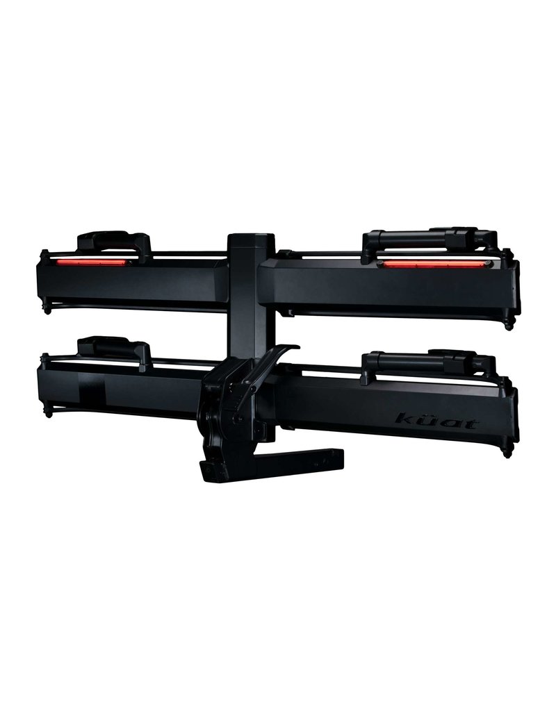 Kuat Piston Pro X 2" LED Dual Ratchet Platform Rack with Kashima - 2 Bike - Galaxy Gray