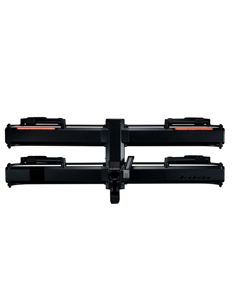 Kuat Piston Pro X 2" LED Dual Ratchet Platform Rack with Kashima - 2 Bike - Galaxy Gray