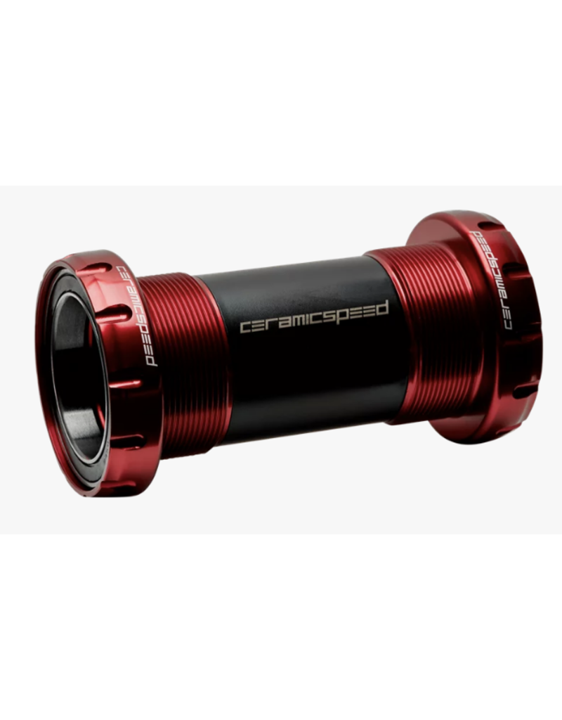 CeramicSpeed BSA30 Red Bottom Bracket - English Threaded, 68mm, 30mm spindle longer than 100mm