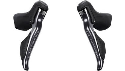 Shimano Ultegra ST-R8150 Di2 Dual Control Shift/Brake Lever Set for Rim Brakes - Left and Right 2x12-Speed Black