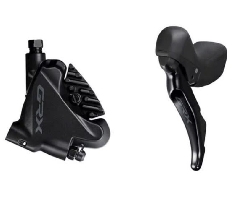 Shimano GRX ST-RX400 Hydraulic Disc Brake/Shift Lever Kit - Black, Left, Flat Mount, 2x, Caliper Included