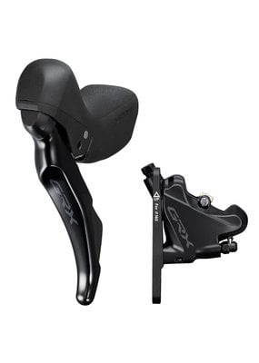 SHIMANO AMERICAN CORP. Shimano GRX ST-RX400 10-sp Hydraulic Disc Brake/Shift Lever Kit - Black, Right, Flat Mount, Caliper Included