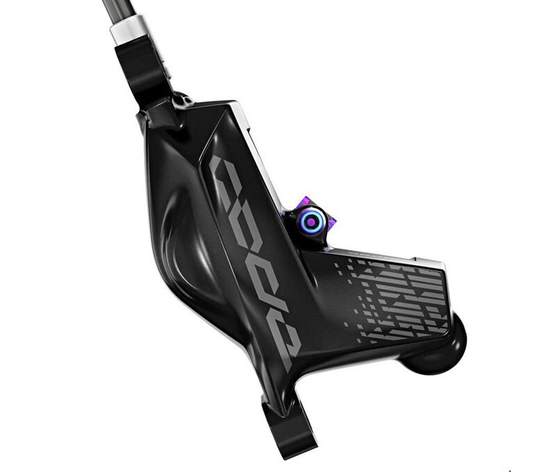 SRAM Code RSC MTB Hydraulic Disc Brake - Rear, Post Mount, Rainbow Hardware