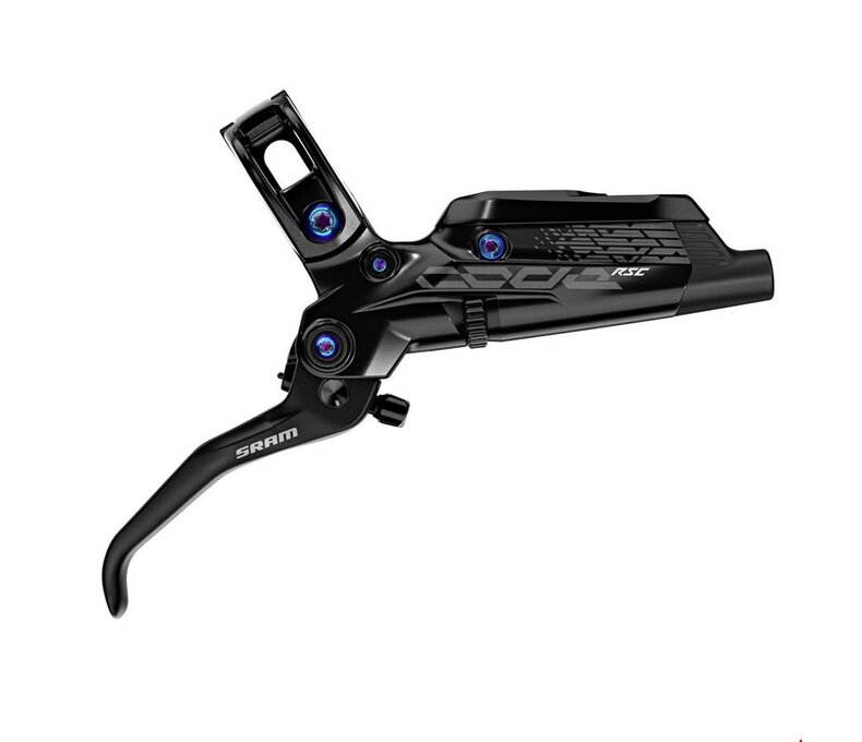 SRAM Code RSC MTB Hydraulic Disc Brake - Rear, Post Mount, Rainbow Hardware