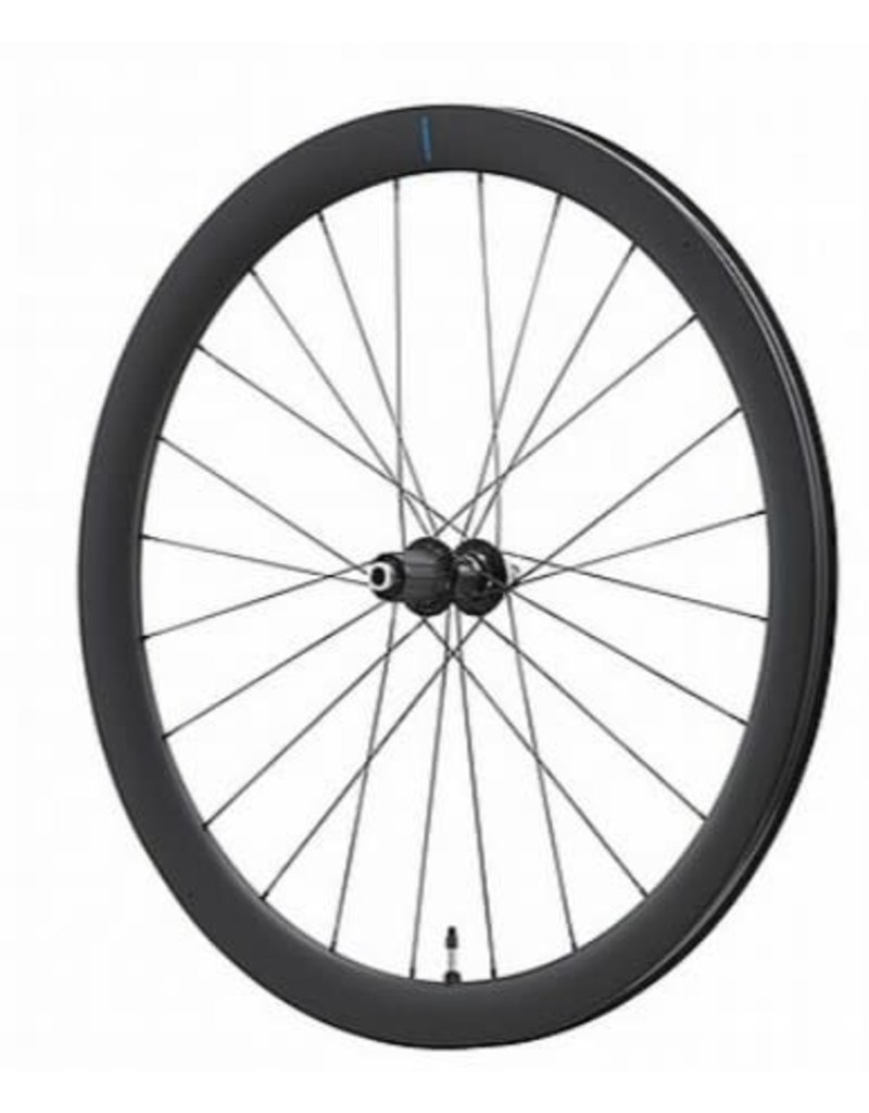 SHIMANO AMERICAN CORP. Shimano WH-RS710 C46-TL Disc Brake Wheelset - F:24H/R:24H, 11/12-S, OLD:100/142MM, F/R:12MM E-THRU, TUBELESS, W/TUBELESS TAPE, FOR CL DISC
