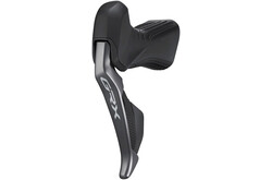 Shimano GRX ST-RX815 Di2 Drop-Bar Shifter/Hydraulic Brake Lever - 2 x 11-Speed, Left, w/ BR-RX810 Flat Mount Caliper, Pre-Bled, 1000mm Hose