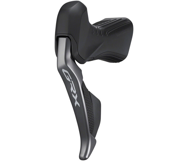Shimano GRX ST-RX815 Di2 Drop-Bar Shifter/Hydraulic Brake Lever - 2 x 11-Speed, Left, w/ BR-RX810 Flat Mount Caliper, Pre-Bled, 1000mm Hose