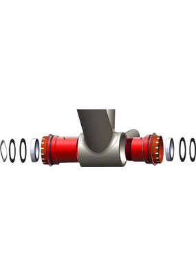 Wheels Manufacturing PressFit BBRight Thread-Together Bottom Bracket - For  Sram DUB Spindle, ABEC-3 Bearing, Black