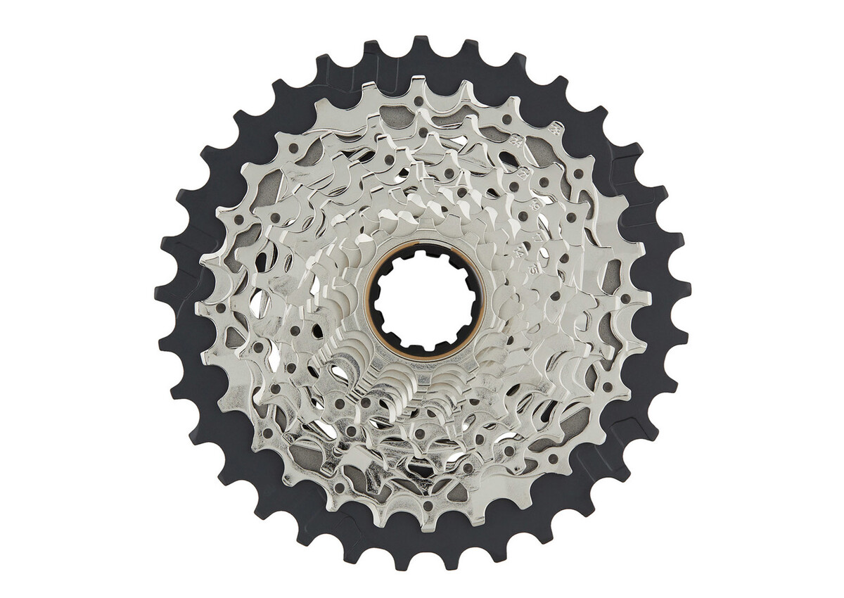 パーツ SRAM Force, 12-speed, 10-33t SRAM Force AXS XG-1270 Cassette - 12-Speed, 10-33t, Silver
