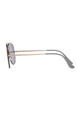 Ray-Ban Blaze Aviator Sunglasses - Copper w/ Dark Violet Mirror Silver
